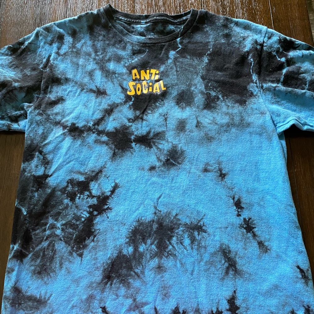 Anti Social TyeDye Shirt Mens Medium